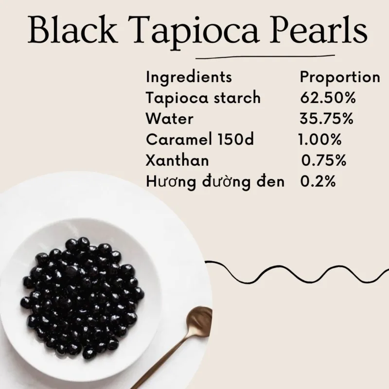CÔNG THỨC TAPIOCA PEARLS Vitarom