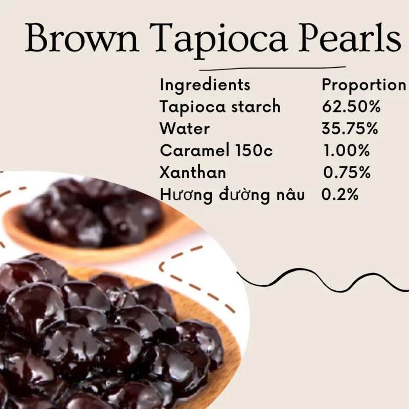 CÔNG THỨC TAPIOCA PEARLS Vitarom